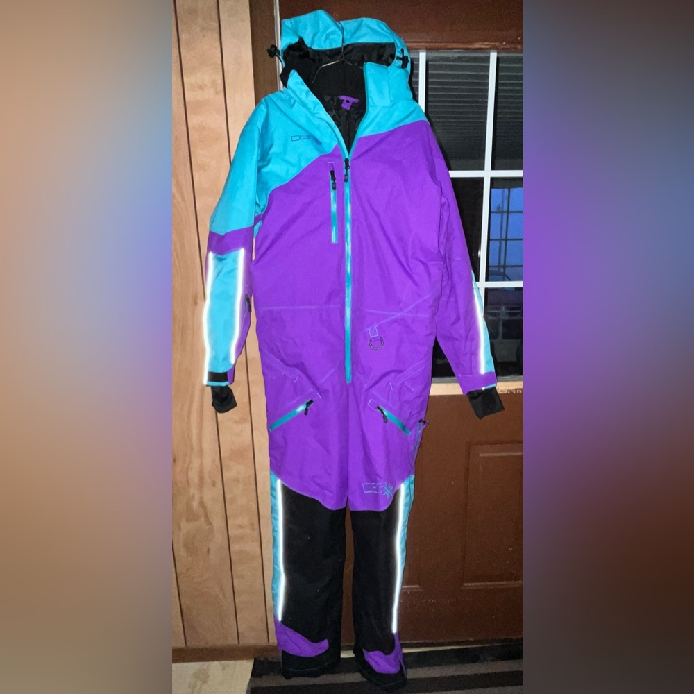 DSG Purple and Blue snowmobile Suit